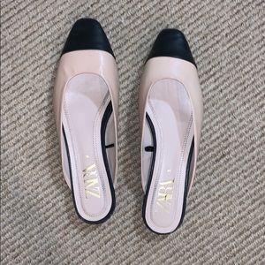 Zara leather mules - 38 / 7.5